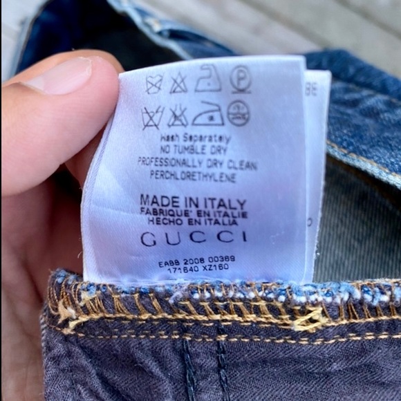 Gucci Dark Wash Slim Straight Leg Jeans - Picture 7 of 7
